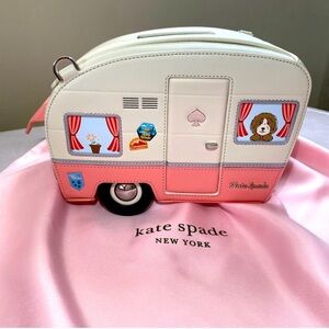 Kate Spade Cream and Pink Crossbody Bag